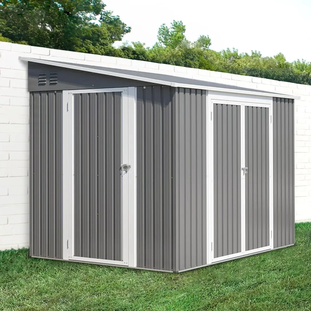 Garden Tools - 8ft x 6ft Outdoor Metal Storage