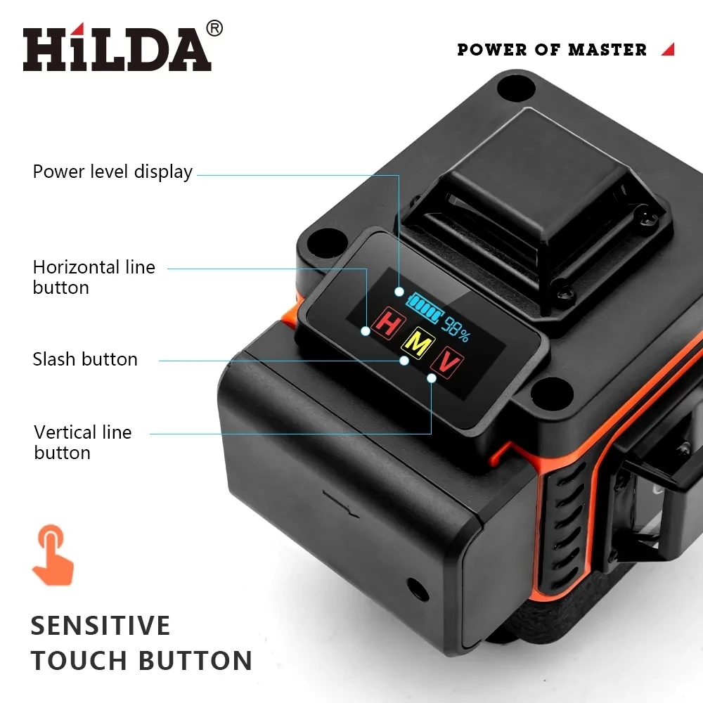 HILDA 16/12Lines 4D Laser Leve - Laser Level 16 Lines 4D Green 评论和价格