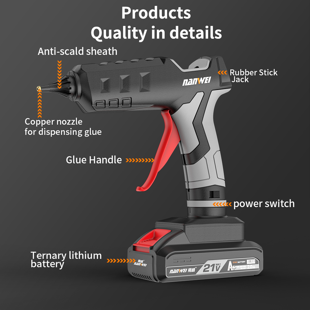 Cordless Battery Hot-Melt Glue - Hot Melt Glue Gun Cordless 评论和价格