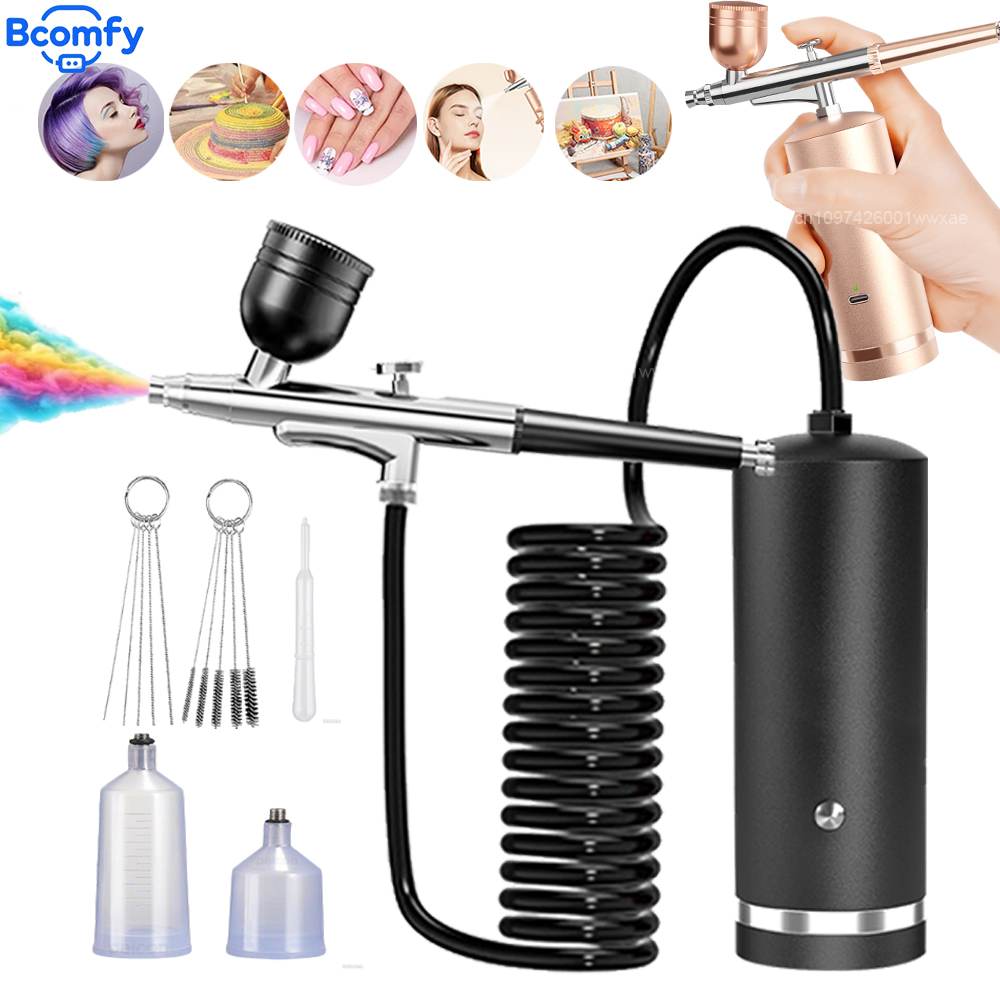 Airbrush with Compressor Recha - Airbrush Kit With Mini Compressor 评论和价格