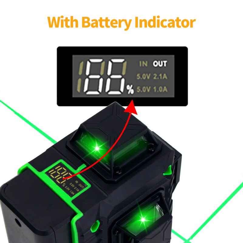 FEIDSIDE 16/12 Lines 4D/3D Las - Laser Level 16 Lines 4D Green 评论和价格