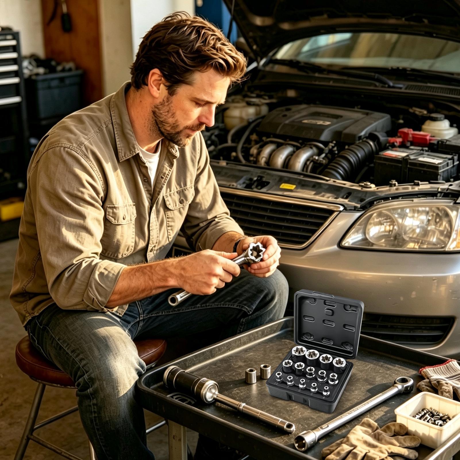 Socket Set Portable Heavy-Duty - Hand Tools 评论和价格