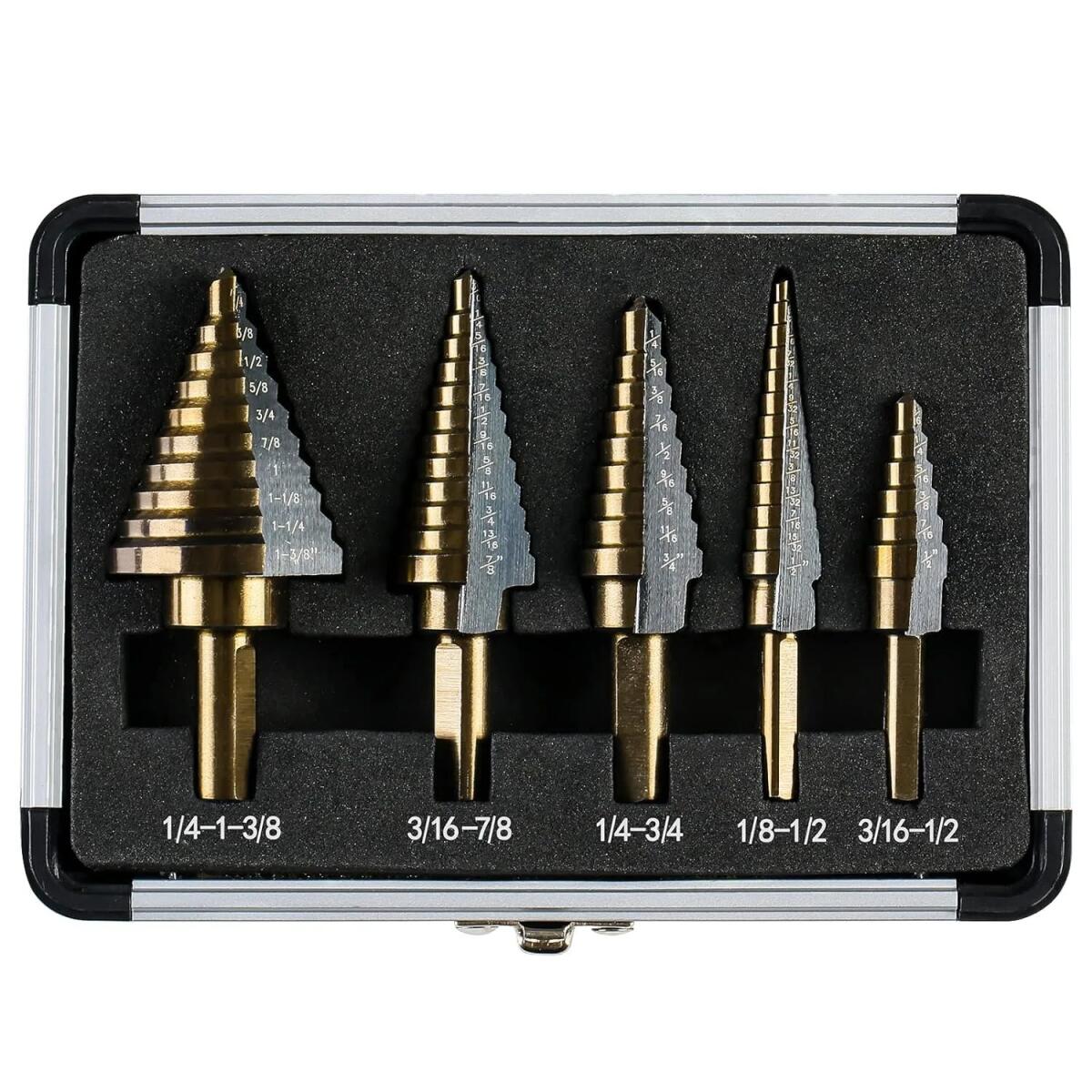 5pcs  Cobalt Step Drill Bit Se - Hardware 评论和价格
