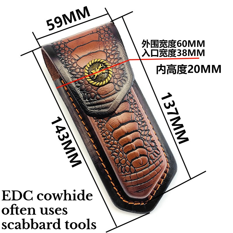 Folding Cowhide Knife Cover Un - Hand Tools 评论和价格