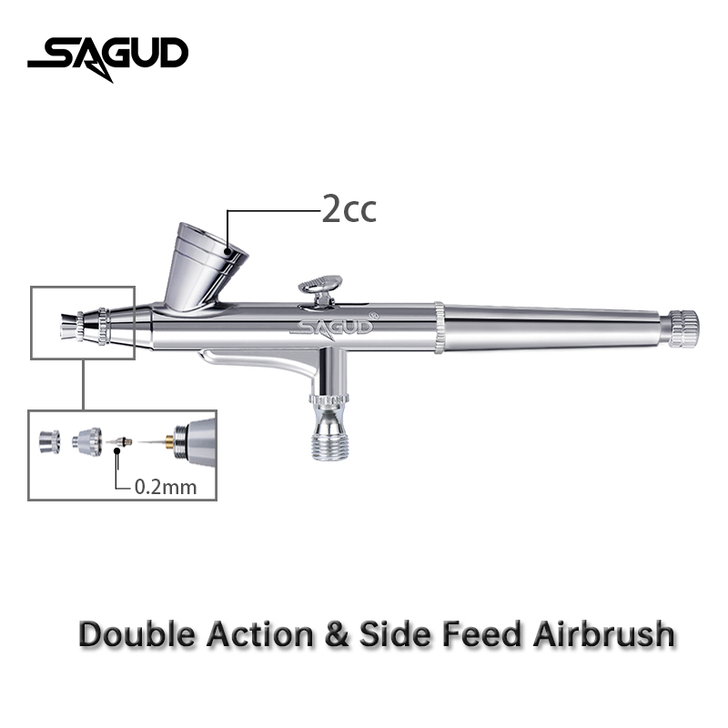 SAGUD Airbrush Model SD-135 0. - Airbrush Kit With Mini Compressor 评论和价格