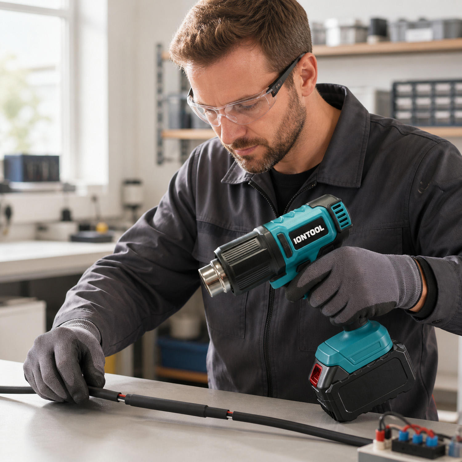 IONTOOL 250/500LPM 550℃ Cordle - Cordless Heat Gun For Shrink Tubing 评论和价格