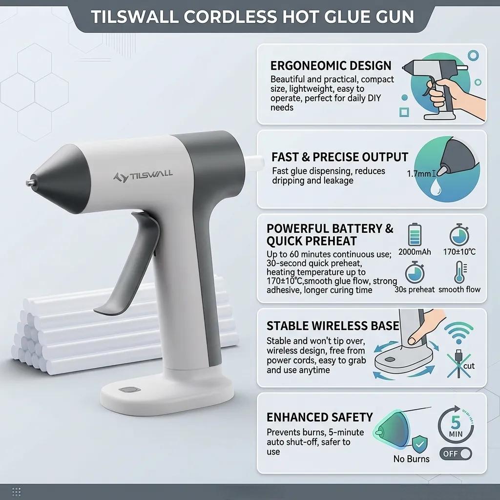Wireless Hot Glue Gun Quick Pr - Hot Melt Glue Gun Cordless 评论和价格