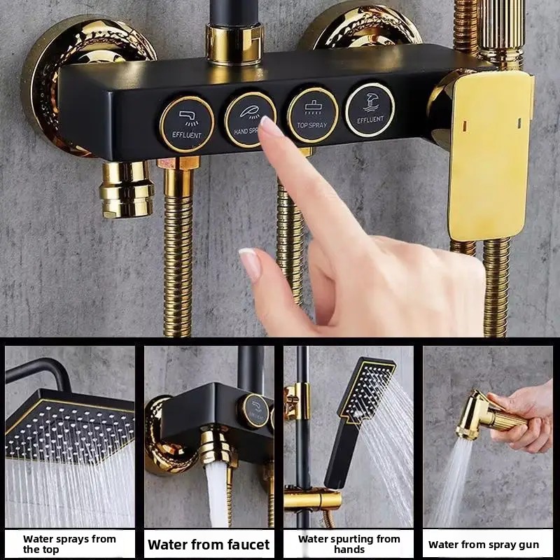 Black Gold Stainless Steel Sho - Plumbing 评论和价格