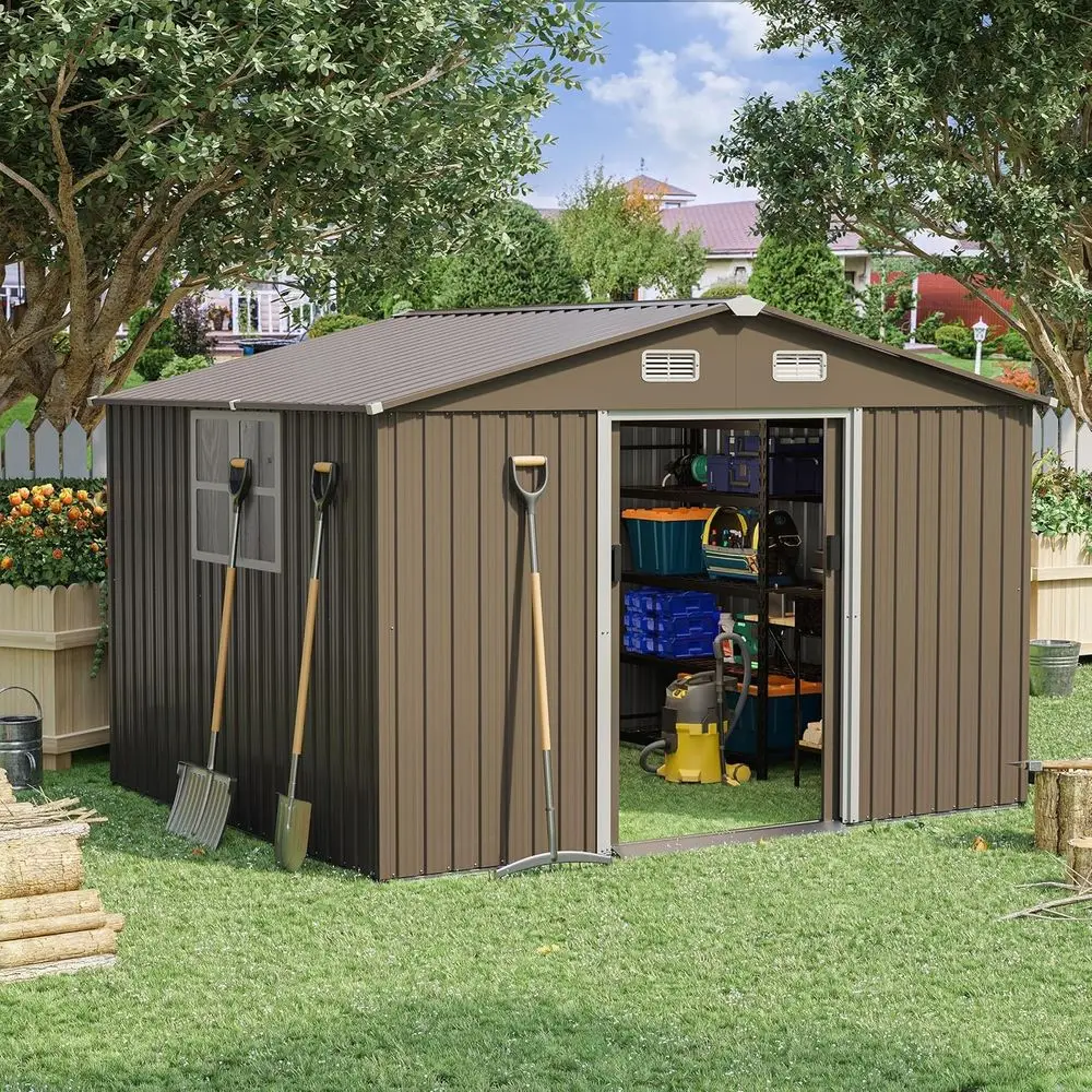 10T x 8T Outdoor Metal Storage - Garden Tools 评论和价格