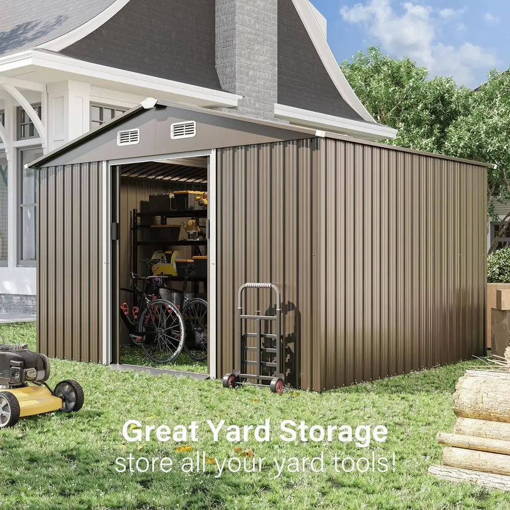 10T x 8T Outdoor Metal Storage - Garden Tools 评论和价格