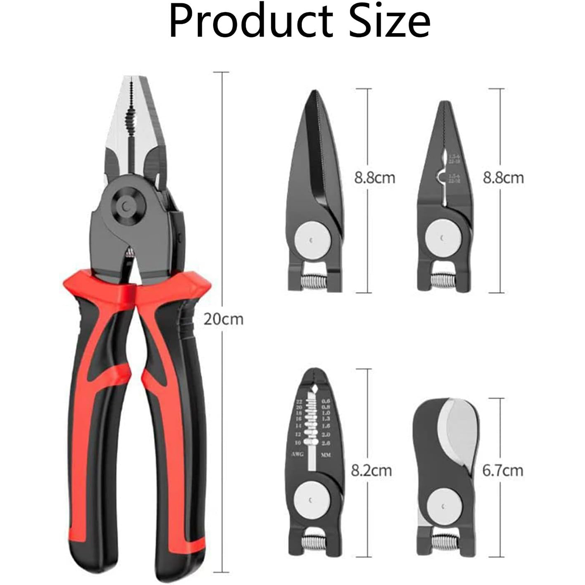 5 in1 Crimping plier Wire cutt - Automatic Wire Stripper Cutter 评论和价格