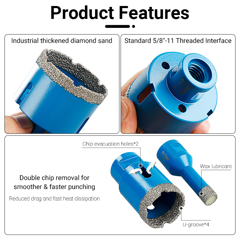 LOZLIN 10Pcs Brazed Diamond Dr - Reciprocating Saw Attachment Drill 评论和价格