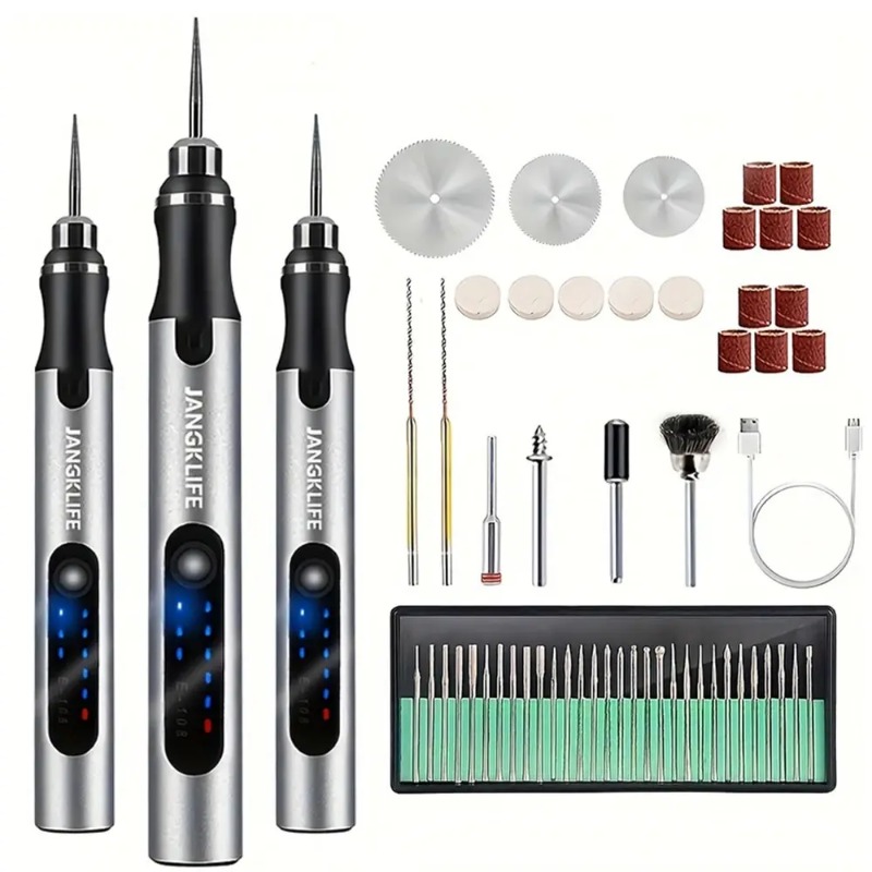 Electric Engraving Pen USB Cor - Cordless Rotary Tool Kit Accessories 评论和价格