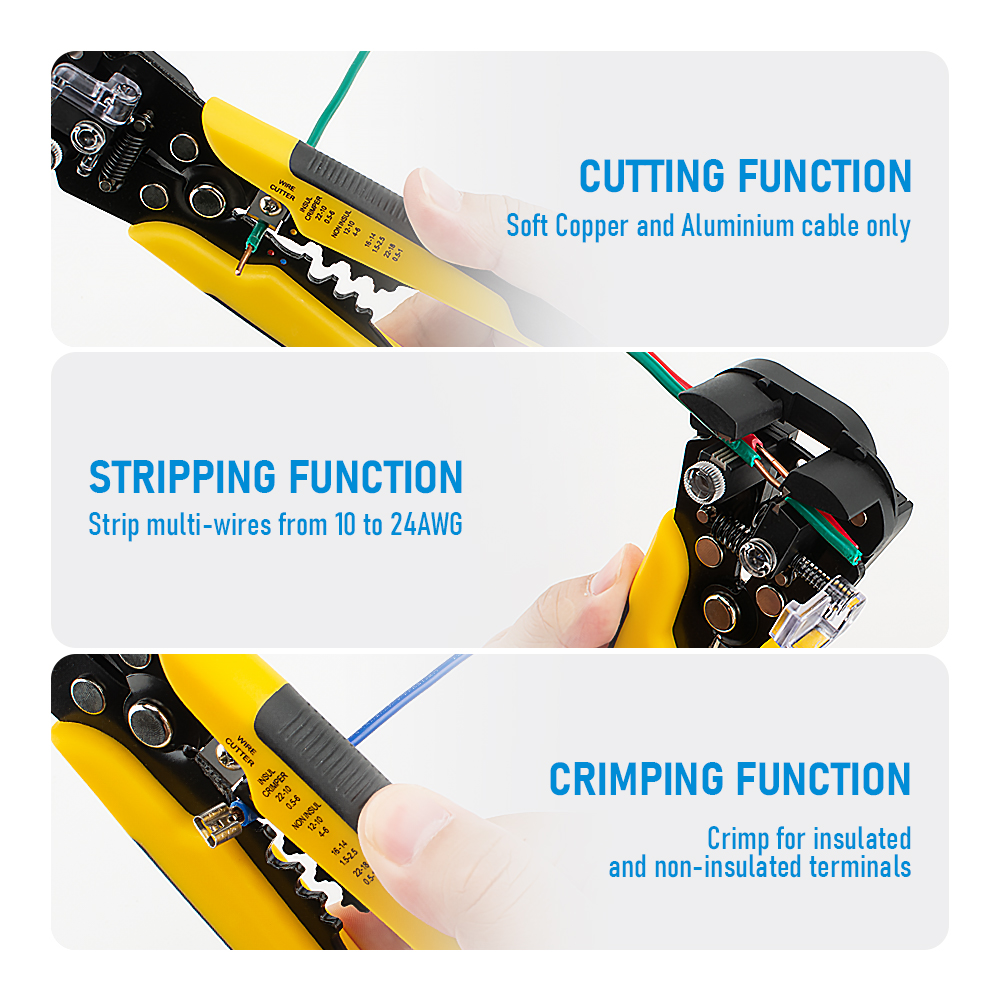 Multifunctional Hand Tool Elec - Automatic Wire Stripper Cutter 评论和价格