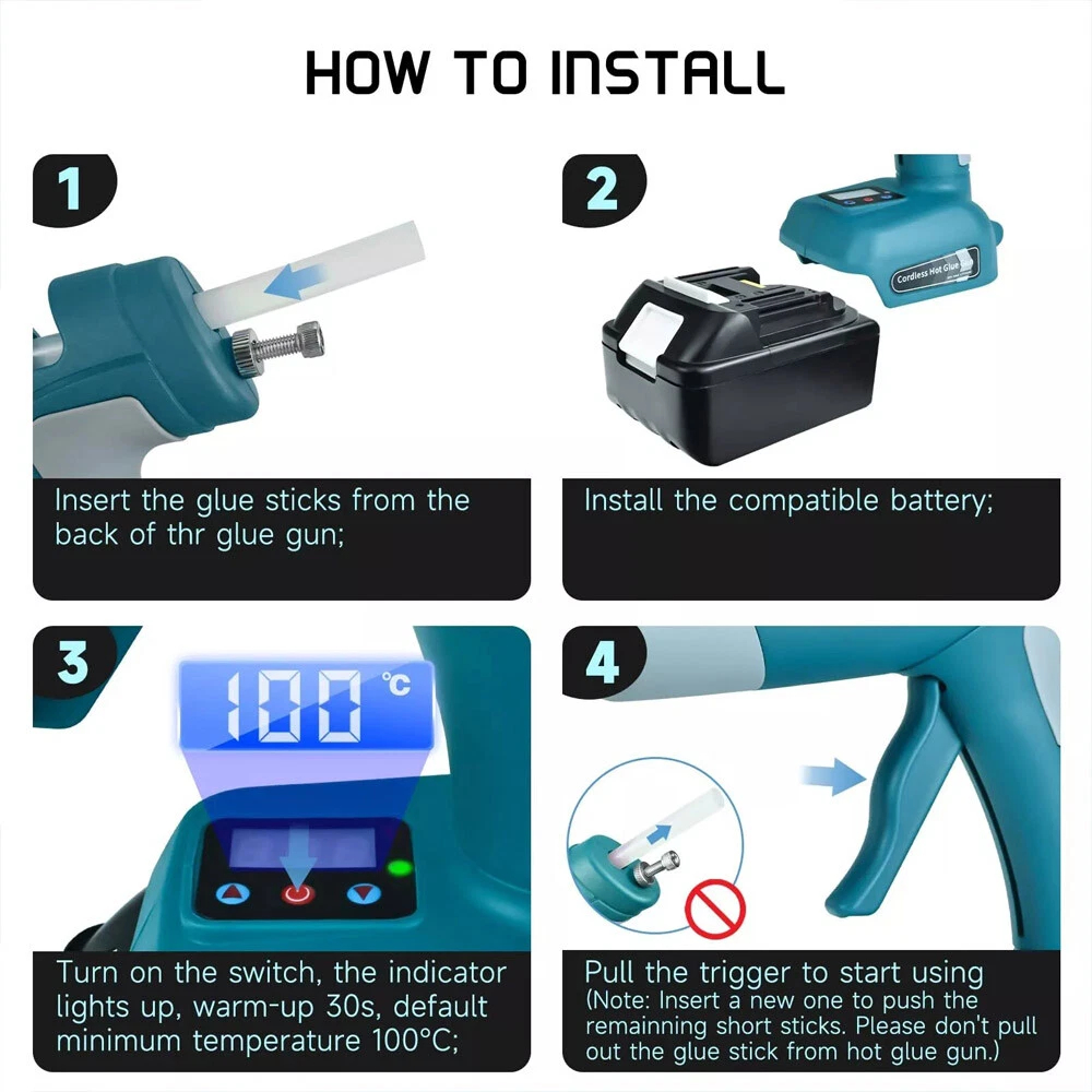 Newest Cordless Hot Melt Glue  - Hot Melt Glue Gun Cordless 评论和价格