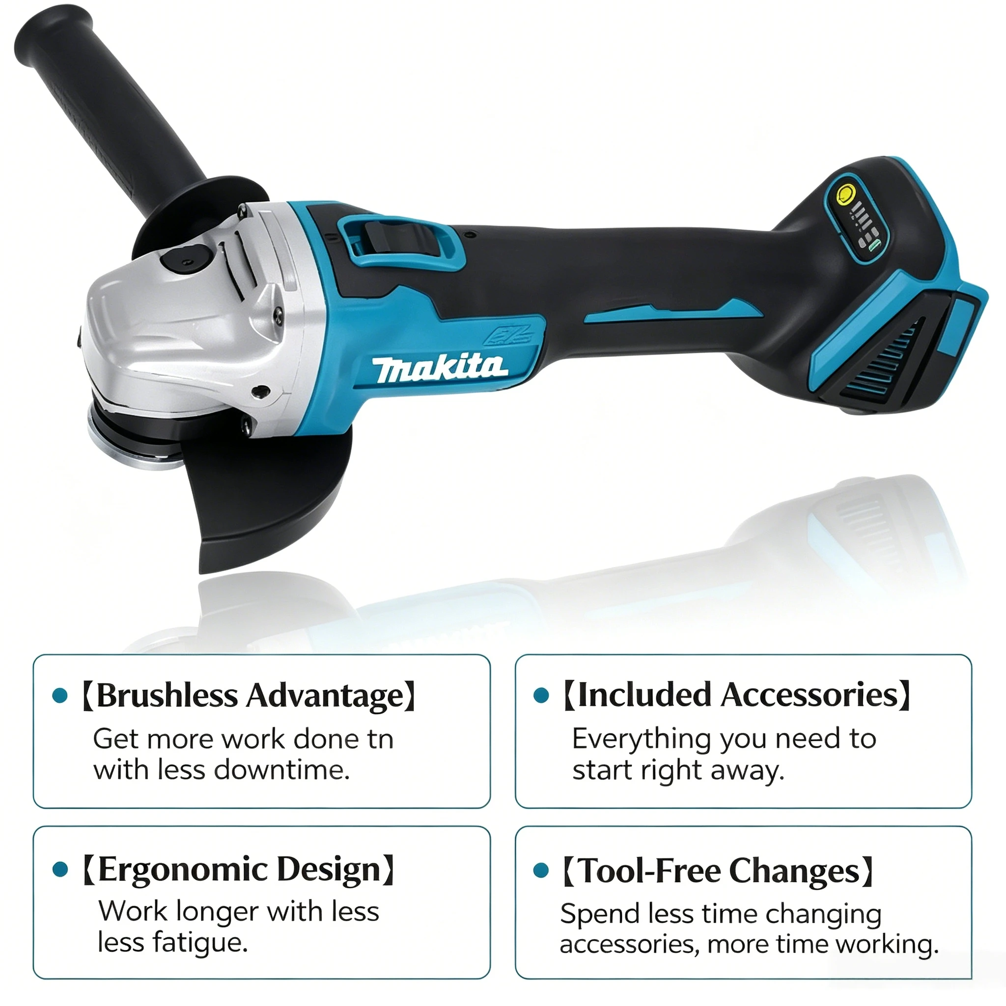 Makita DGA504 Brushless Angle  - Brushless Angle Grinder Battery Powered 评论和价格