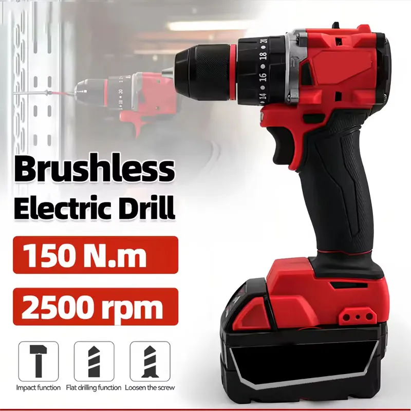 Small Electric Brushless Impac - Brushless Cordless Electric Drill 18V 评论和价格