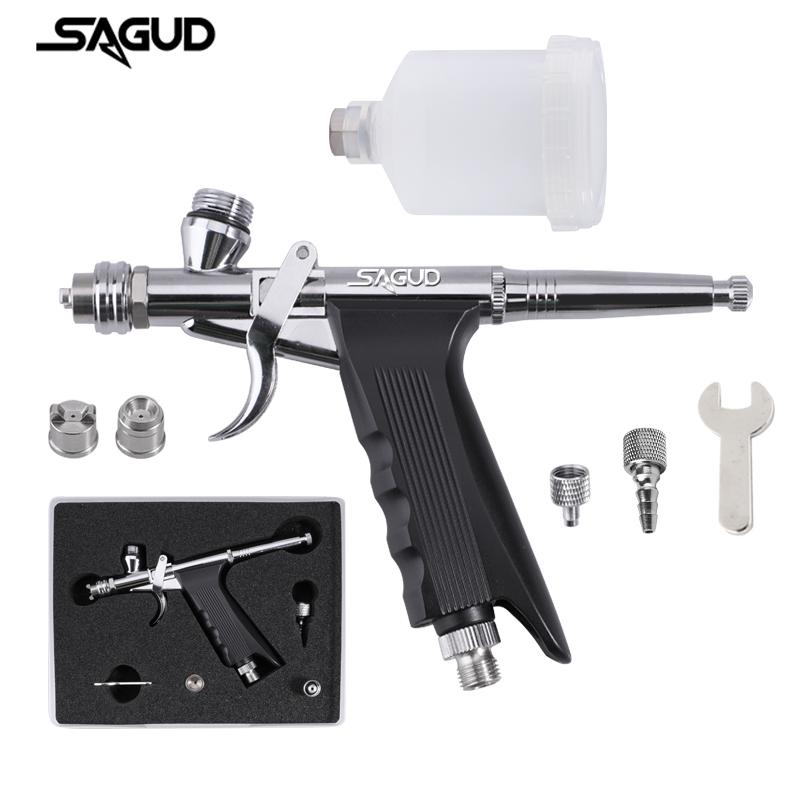 Gravity-Feed Airbrush Dual-Act - Airbrush Kit With Mini Compressor 评论和价格