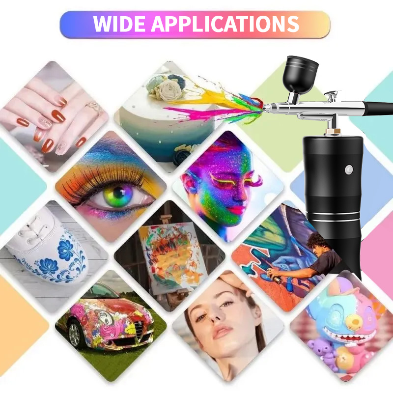 Oxygen Spray Mini Air Compress - Airbrush Kit With Mini Compressor 评论和价格